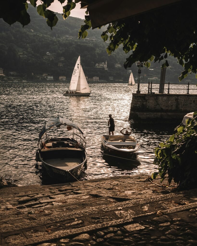 Picture of boats in Stresa, Lake Maggiore